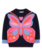 Maglione per bambina Billieblush blu con motivo farfalla - Rubino Kids