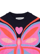 Maglione per bambina Billieblush blu con motivo farfalla - Rubino Kids