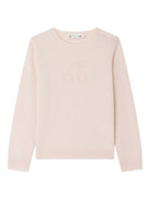 Maglione per bambina Bonpoint rosa con decorazione - Rubino Kids