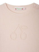 Maglione per bambina Bonpoint rosa con decorazione - Rubino Kids