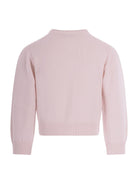 Maglione per bambina Bonpoint rosa con ricamo ciliegie sul davanti - Rubino Kids