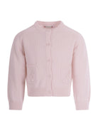 Maglione per bambina Bonpoint rosa con ricamo ciliegie sul davanti - Rubino Kids