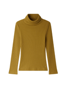 Maglione per bambina Bonpoint Tahiti giallo cachi a coste - Rubino Kids