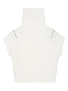 Maglione per bambina Dkny Kids bianco con collo alto - Rubino Kids