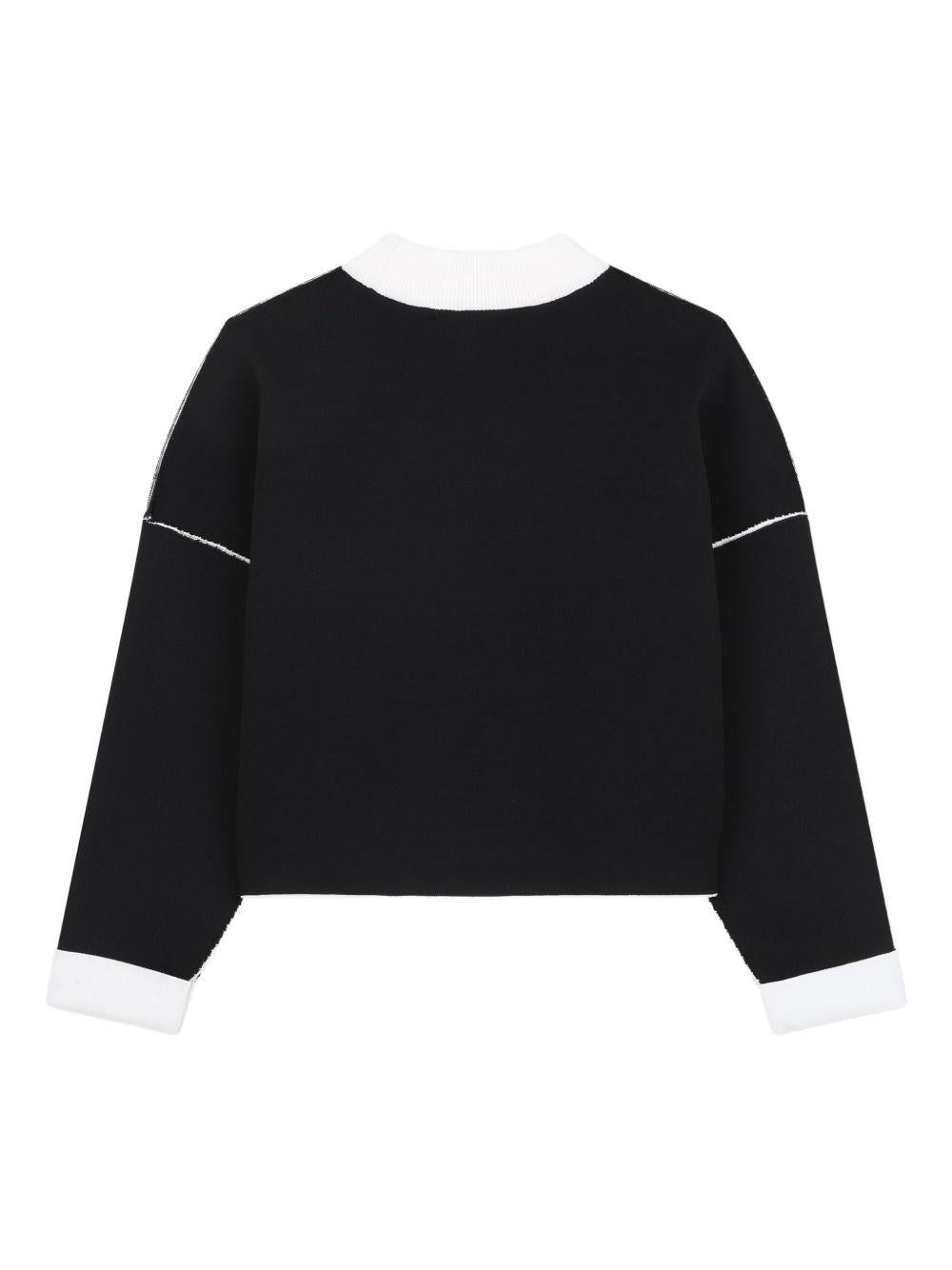 Maglione per bambina Dkny Kids multicolore con dettaglio con logo - Rubino Kids