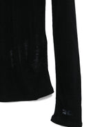 Maglione per bambina Elisabetta Franchi La Mia Bambina nero con collo alto - Rubino Kids