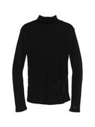 Maglione per bambina Elisabetta Franchi La Mia Bambina nero con collo alto - Rubino Kids