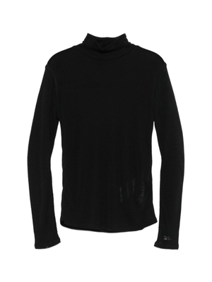 Elisabetta Franchi La Mia Bambina black turtleneck sweater for girls