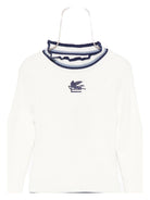 Maglione per bambina Etro Kids bianco con dettagli ricamati - Rubino Kids
