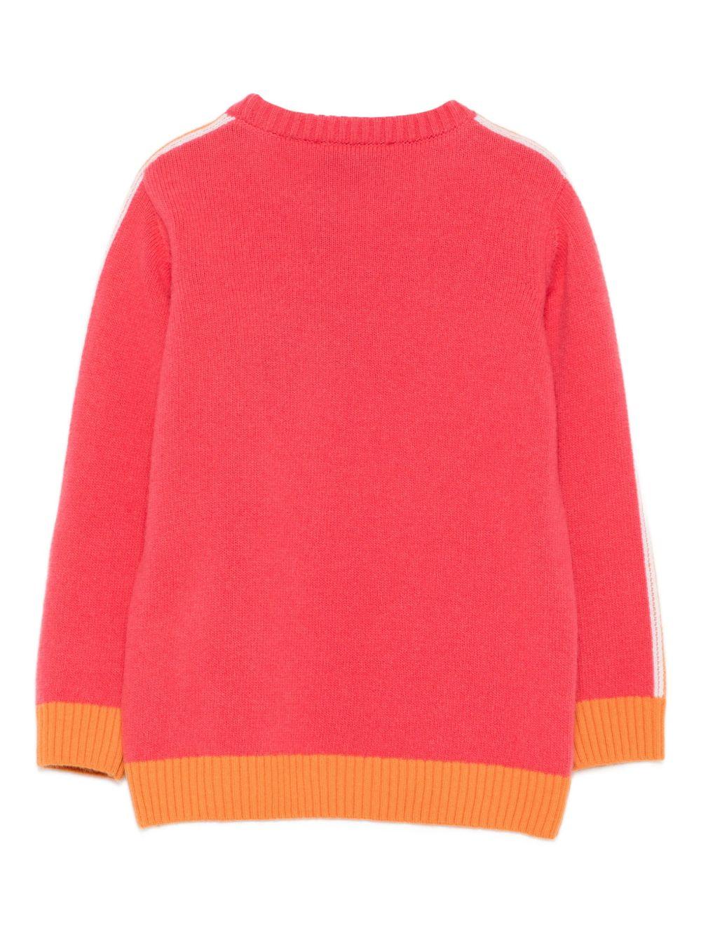 Maglione per bambina ETRO KIDS fucsia con motivo Pegaso - Rubino Kids