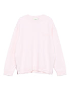 Maglione per bambina Fendi Kids rosa in lana con logo - Rubino Kids