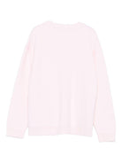 Maglione per bambina Fendi Kids rosa in lana con logo - Rubino Kids