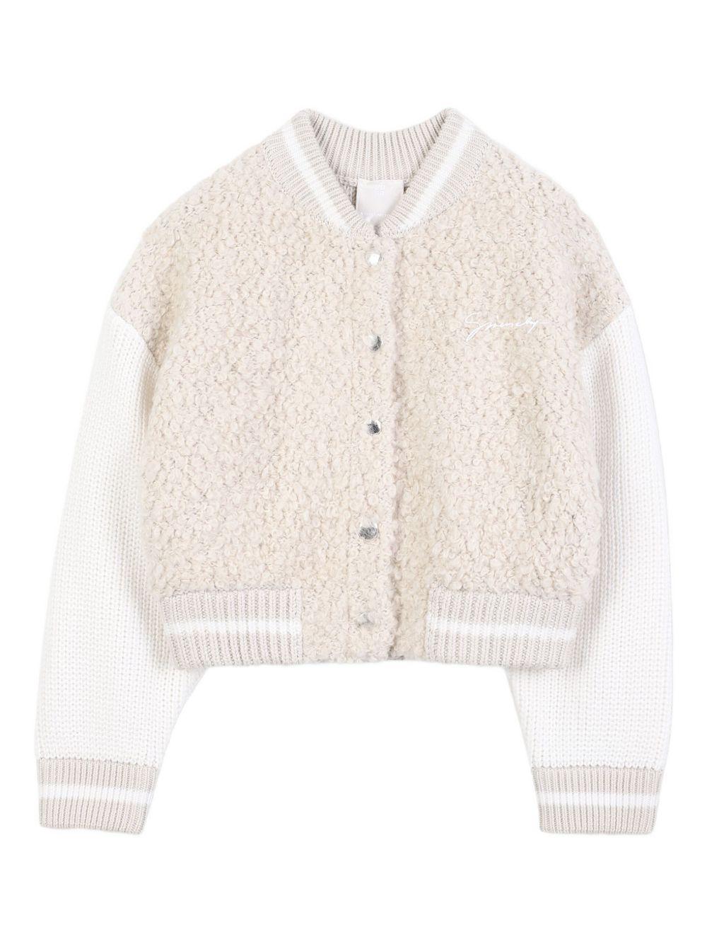 Maglione per bambina Givenchy Kids beige con dettaglio con logo sul retro - Rubino Kids