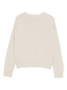 Maglione per bambina Il Gufo grigio con ricamo funghi - Rubino Kids