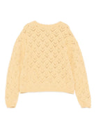 Maglione per bambina Louise Misha giallo con ricamo floreale - Rubino Kids
