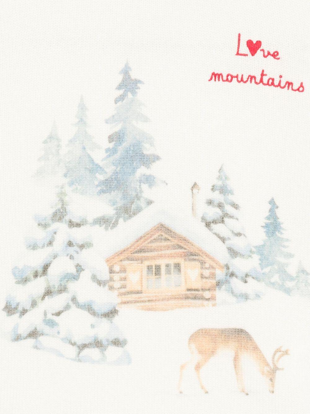 Maglione per bambina MC2 Saint Barth Kids bianco con stampa grafica - Rubino Kids