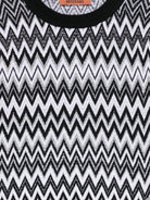 Maglione per bambina Missoni Kids nero con motivo zigzag - Rubino Kids