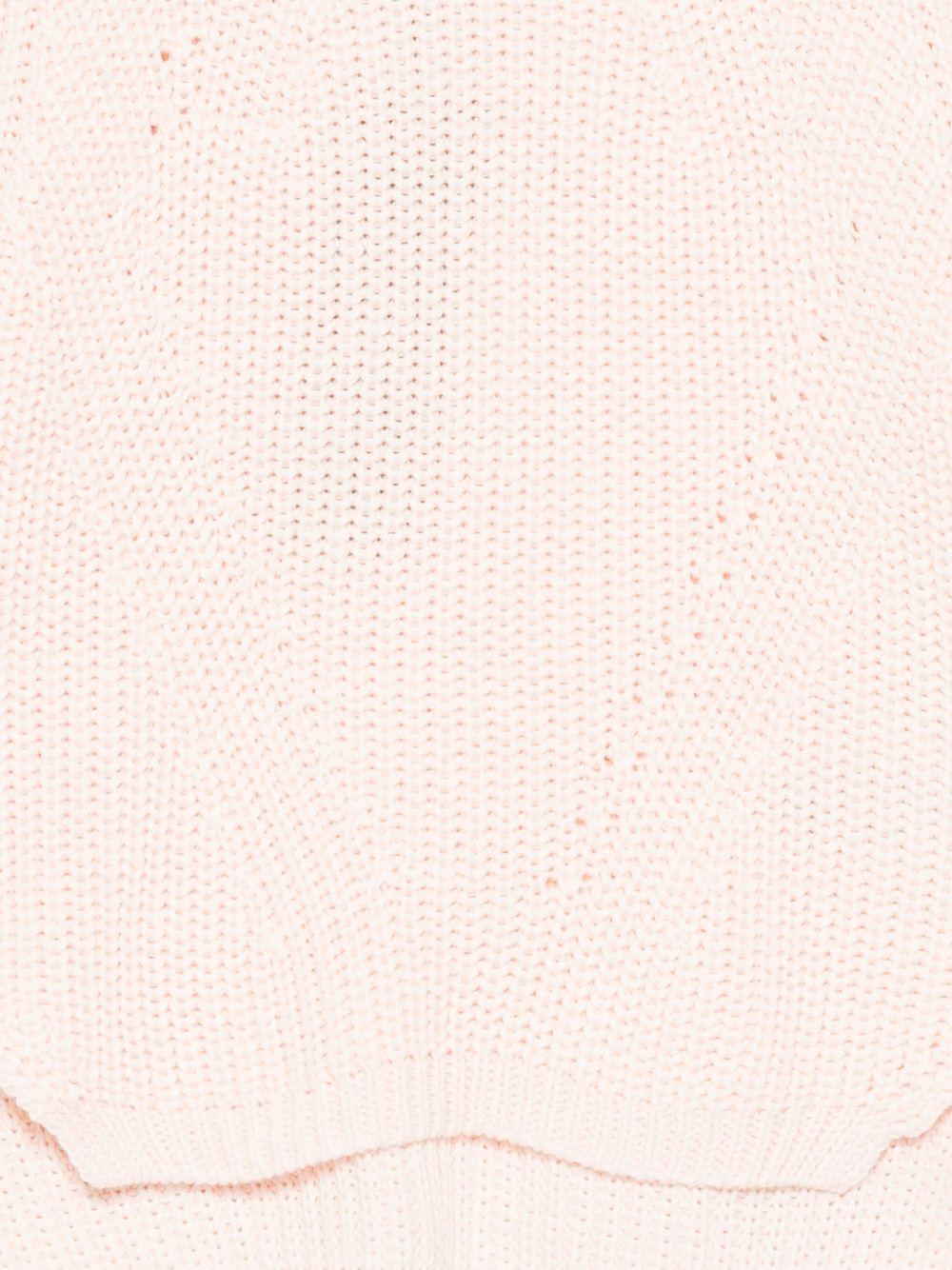 Maglione per bambina Molo rosa a maglia testurizzata - Rubino Kids