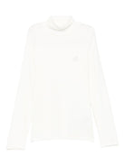 Maglione per bambina Monnalisa bianco con collo alto - Rubino Kids