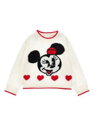 Maglione per bambina Monnalisa bianco con Minnie - Rubino Kids