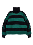 Maglione per bambina Monnalisa multicolore a righe - Rubino Kids