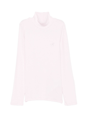 Maglione per bambina Monnalisa rosa con collo alto