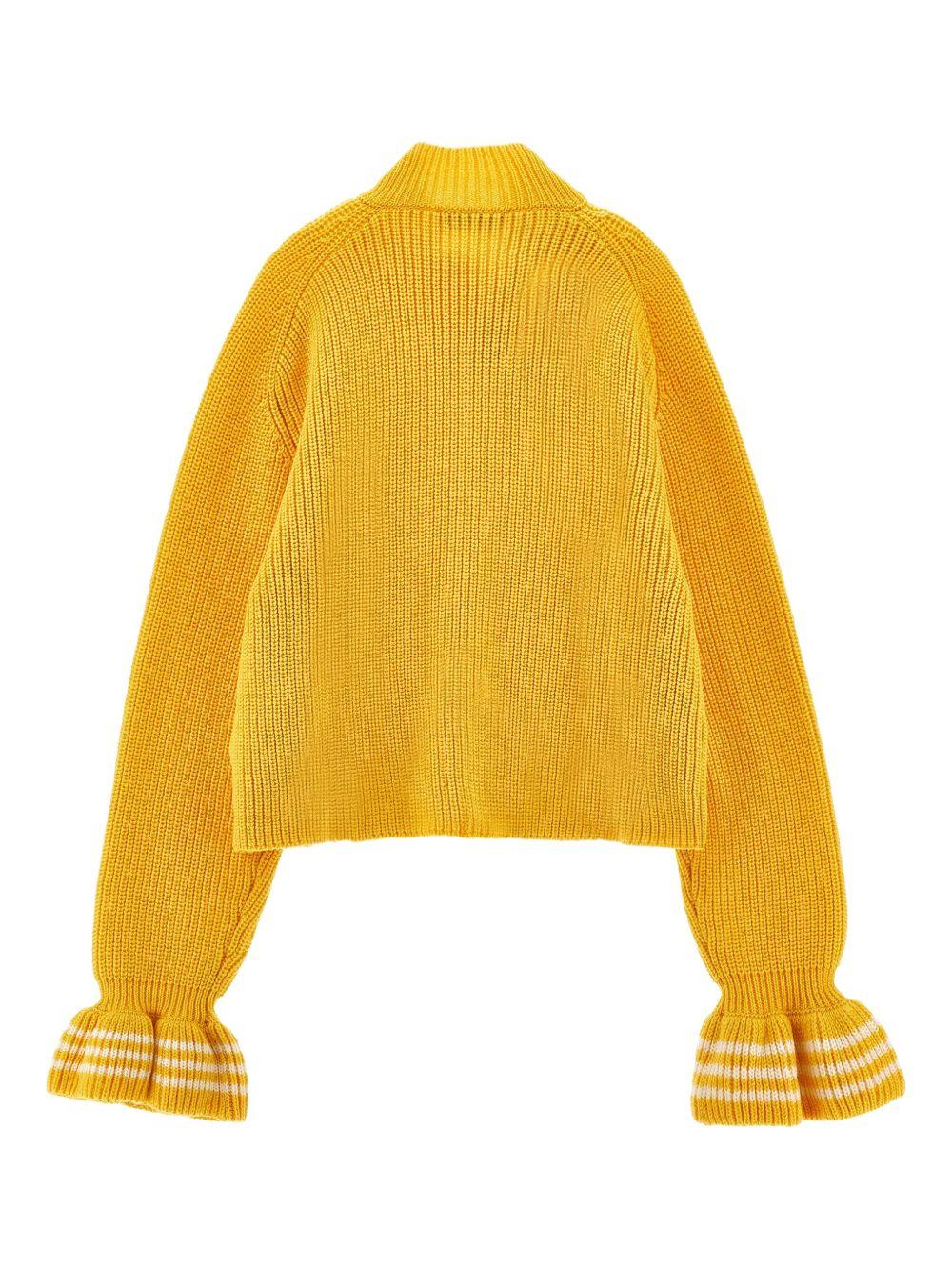 Maglione per bambina Philosophy Di Lorenzo Serafini Kids giallo con ruches - Rubino Kids