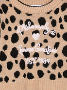 Maglione per bambina Philosophy Di Lorenzo Serafini Kids marrone con pois - Rubino Kids