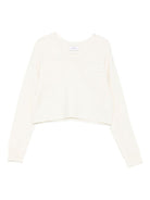 Maglione per bambina Pinko Kids bianco con logo sul davanti - Rubino Kids