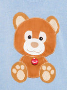 Maglione per bambini MC2 Saint Barth Kids x Trudi azzurro con ricamo Orsetto sul davanti - Rubino Kids