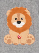 Maglione per bambini MC2 Saint Barth Kids x Trudi grigio con ricamo Leone sul davanti - Rubino Kids