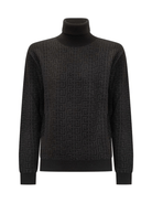 Maglione per bambino Balmain Kids nero a collo alto - Rubino Kids