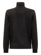 Maglione per bambino Balmain Kids nero a collo alto - Rubino Kids