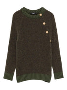 Maglione per bambino Balmain Kids verde con decorazione - Rubino Kids
