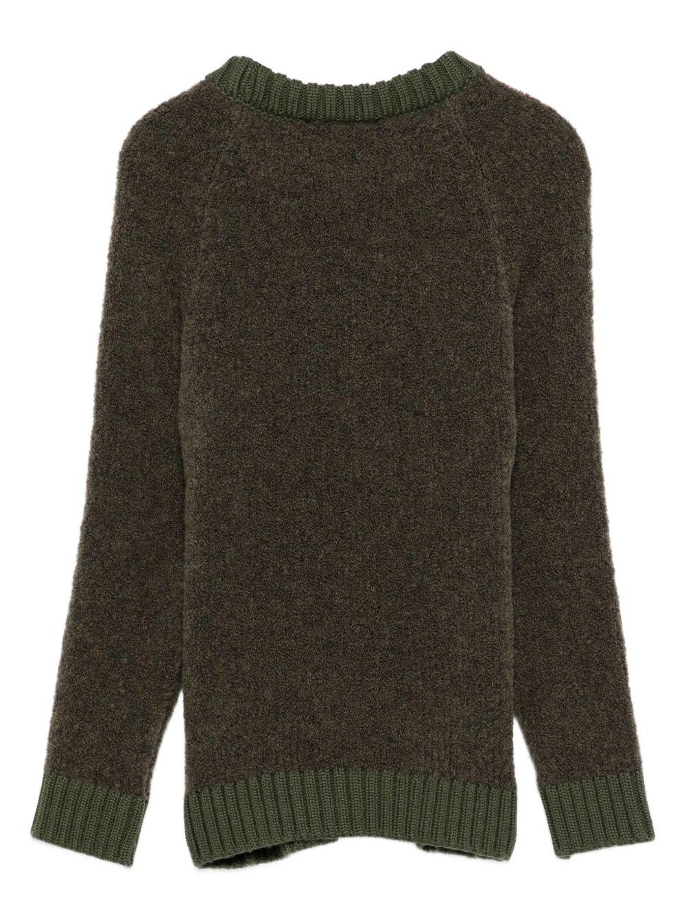 Maglione per bambino Balmain Kids verde con decorazione - Rubino Kids