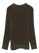 Maglione per bambino Balmain Kids verde con decorazione - Rubino Kids