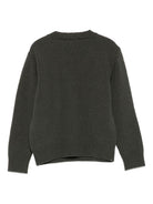 Maglione per bambino Balmain Kids verde con ricamo - Rubino Kids