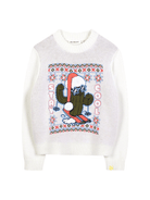 Maglione per bambino Billieblush bianco con grafica cactus - Rubino Kids