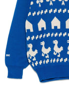 Maglione per bambino Bobo Choses blu con motivo animali da fattoria - Rubino Kids