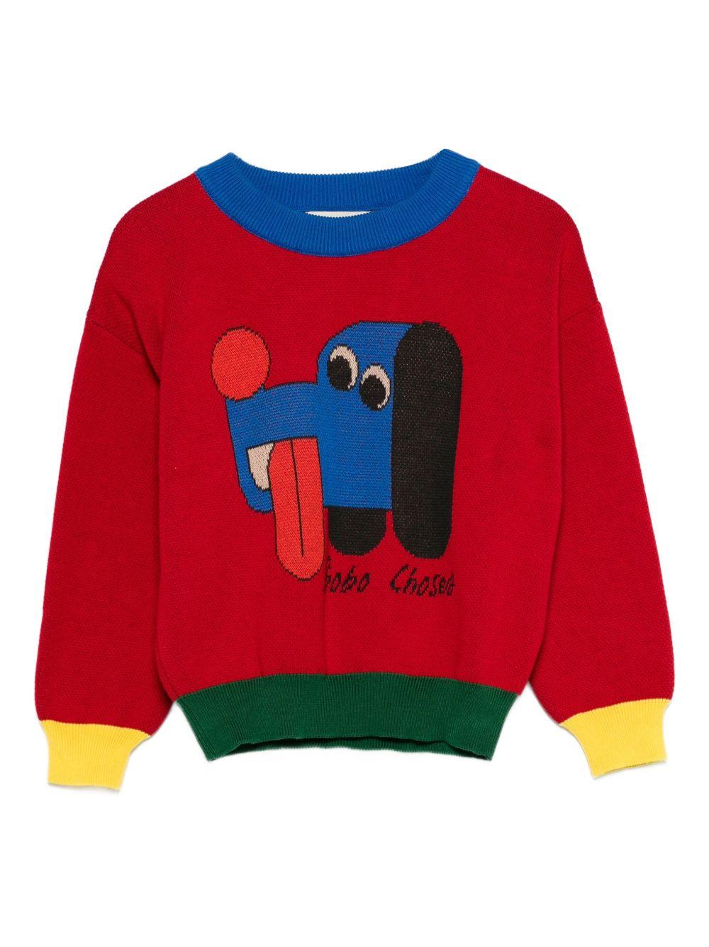 Maglione per bambino Bobo Choses multicolore con grafica cane - Rubino Kids