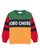 Maglione per bambino Bobo Choses multicolore con logo sul davanti - Rubino Kids