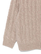Maglione per bambino Bonpoint beige con chiusura con zip - Rubino Kids