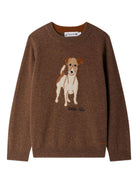 Maglione per bambino Bonpoint Berlioz marrone con effetto jacquard - Rubino Kids