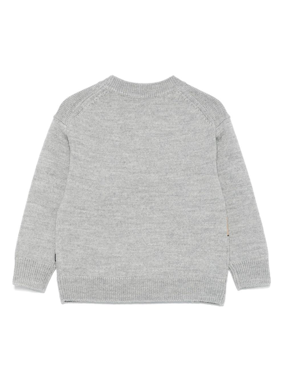 Burberry Kids grey Thomas Bear sweater | BURBERRY KIDS | Offer Price