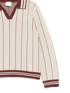 Maglione per bambino Eleventy Kids con dettagli a righe - Rubino Kids