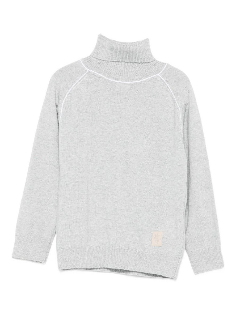 Maglione per bambino Eleventy Kids grigio con maniche raglan - Rubino Kids