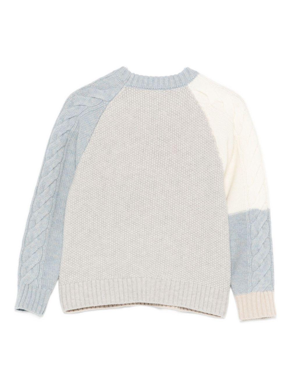 Maglione per bambino Eleventy Kids multicolore a girocollo - Rubino Kids