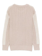 Maglione per bambino Emporio Armani Kids beige con motivo a rombi - Rubino Kids