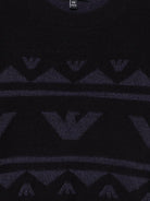 Maglione per bambino Emporio Armani Kids nero con logo aquila - Rubino Kids