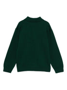 Maglione per bambino Fendi Kids verde con logo ricamato - Rubino Kids